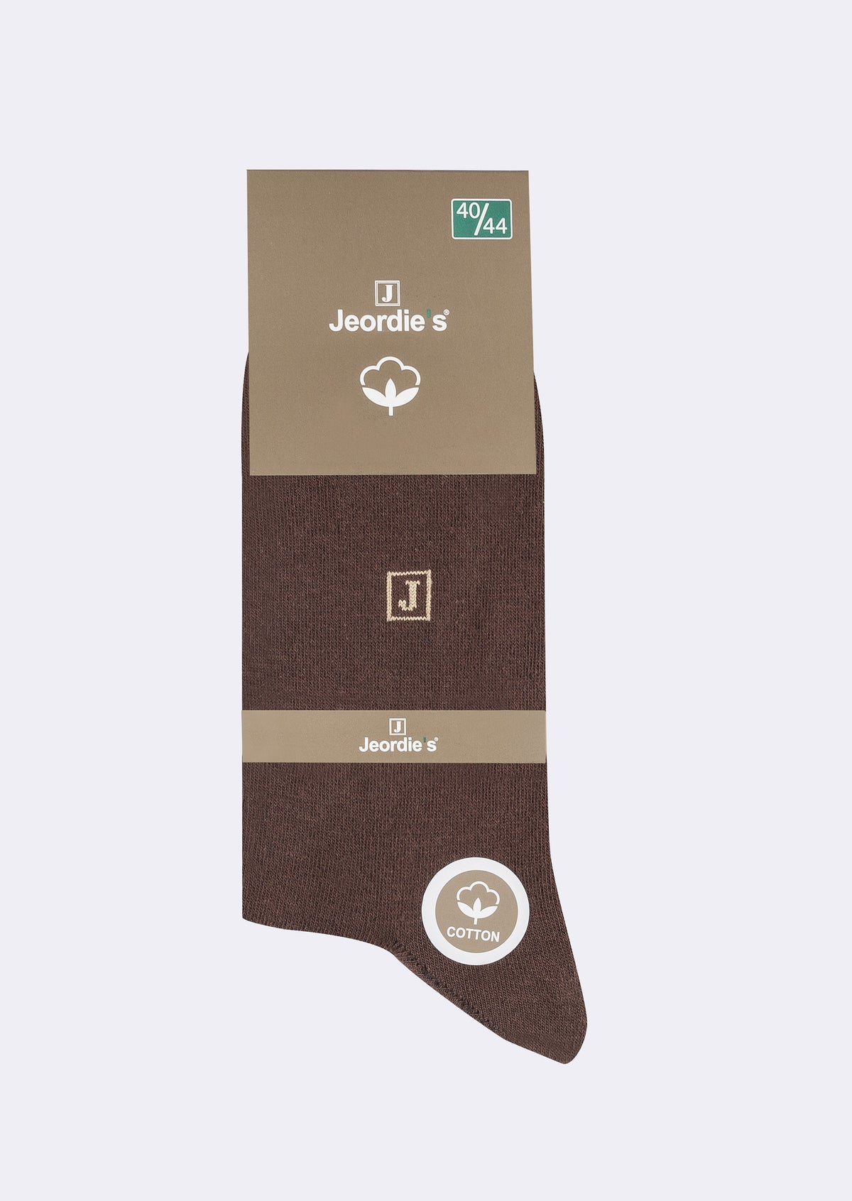 Brown Cotton Sock