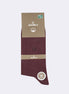 Burgundy Cotton Sock