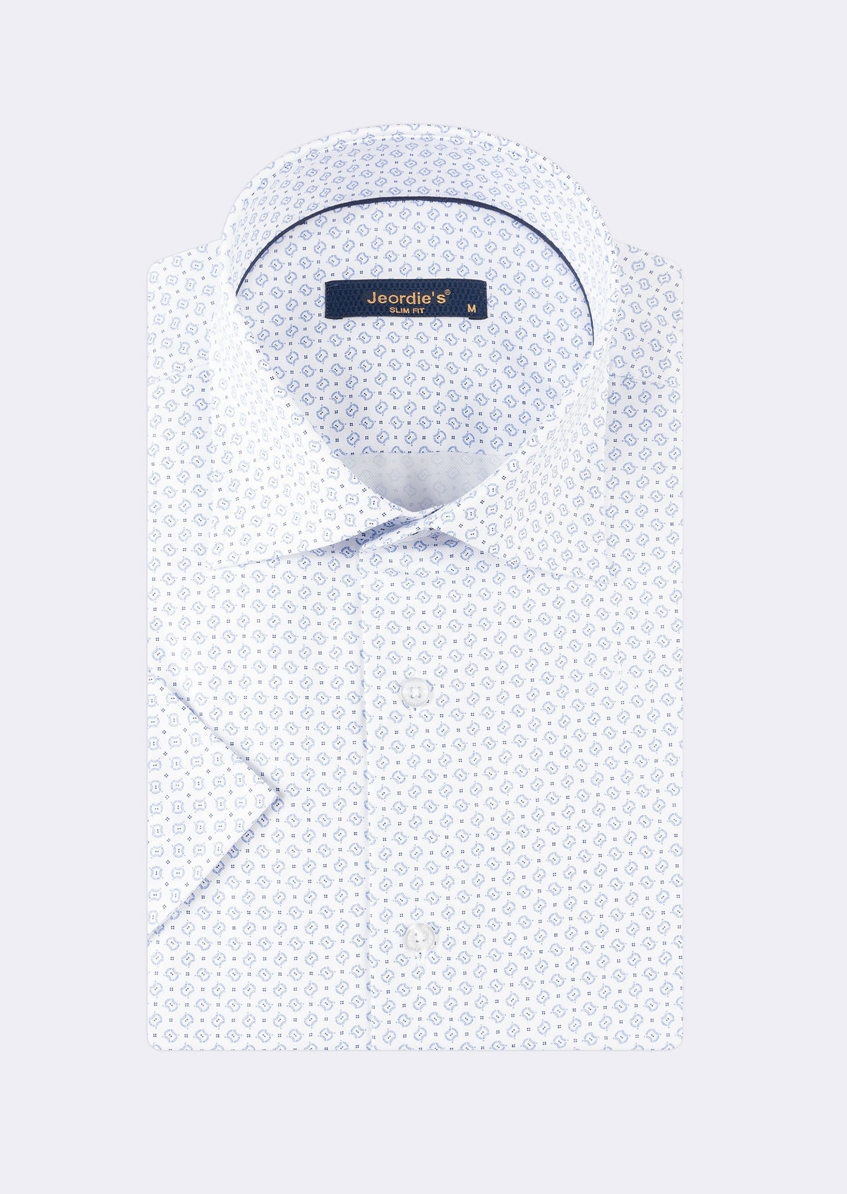 White - Blue Short Sleeve Shirt