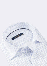 White - Blue Short Sleeve Shirt