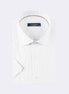 White - Brown Short Sleeve Shirt