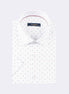 White - Burgundy Short Sleeve Shirt