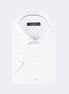 White - Brown Short Sleeve Shirt