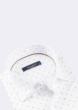 White - Brown Short Sleeve Shirt