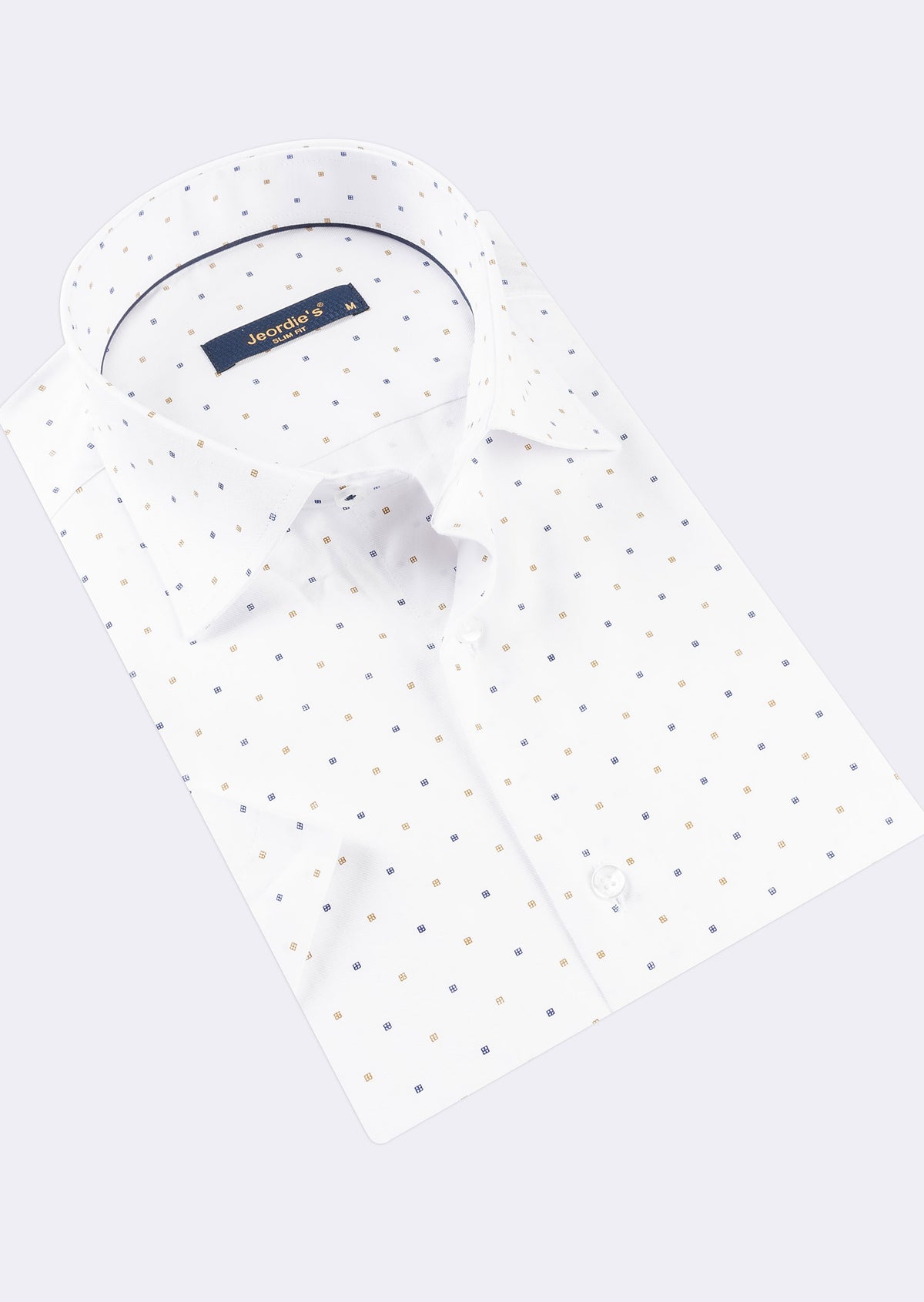 White - Navy Short Sleeve Shirt