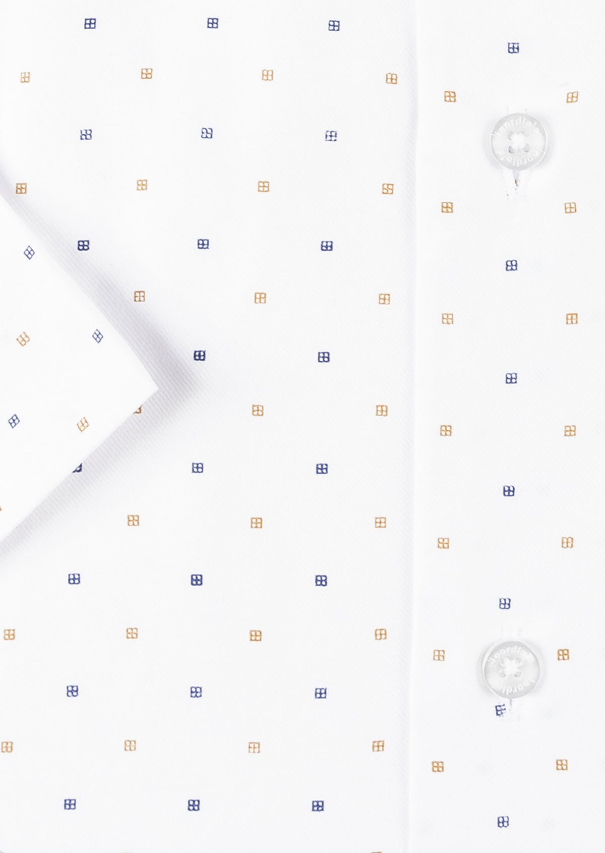 White - Navy Short Sleeve Shirt