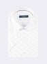 White - Brown Short Sleeve Shirt