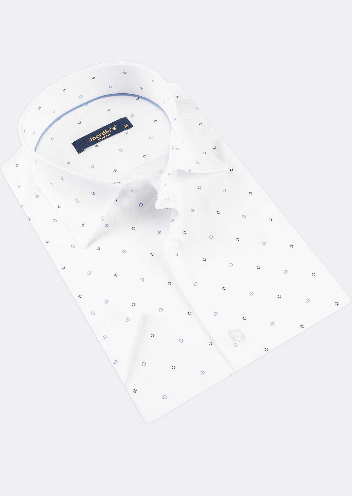 White - Blue Short Sleeve Shirt