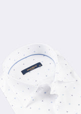 White - Blue Short Sleeve Shirt