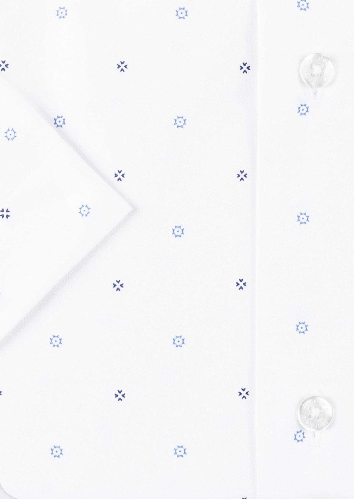 White - Blue Short Sleeve Shirt