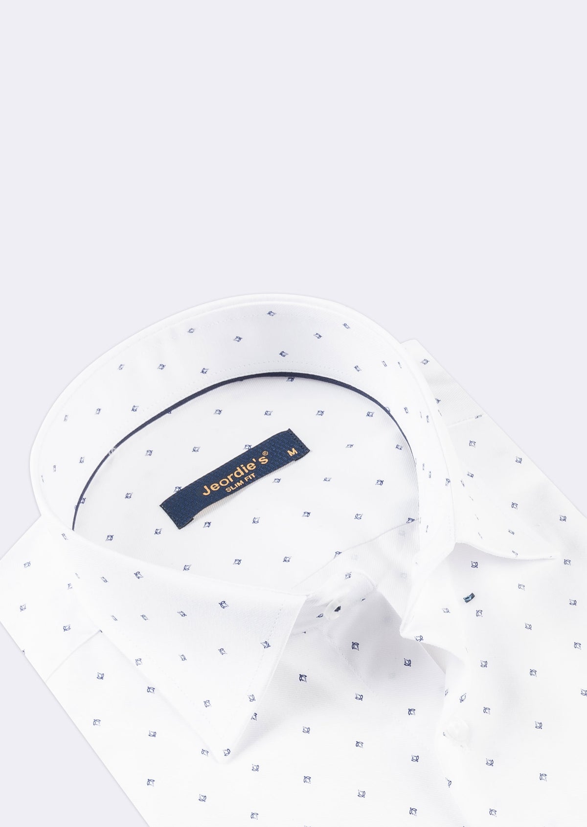 White - Navy Short Sleeve Shirt