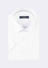 White - Beige Short Sleeve Shirt