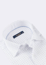 White - Navy Short Sleeve Shirt