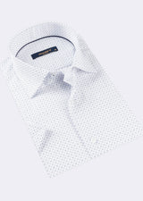 White - Blue Short Sleeve Shirt