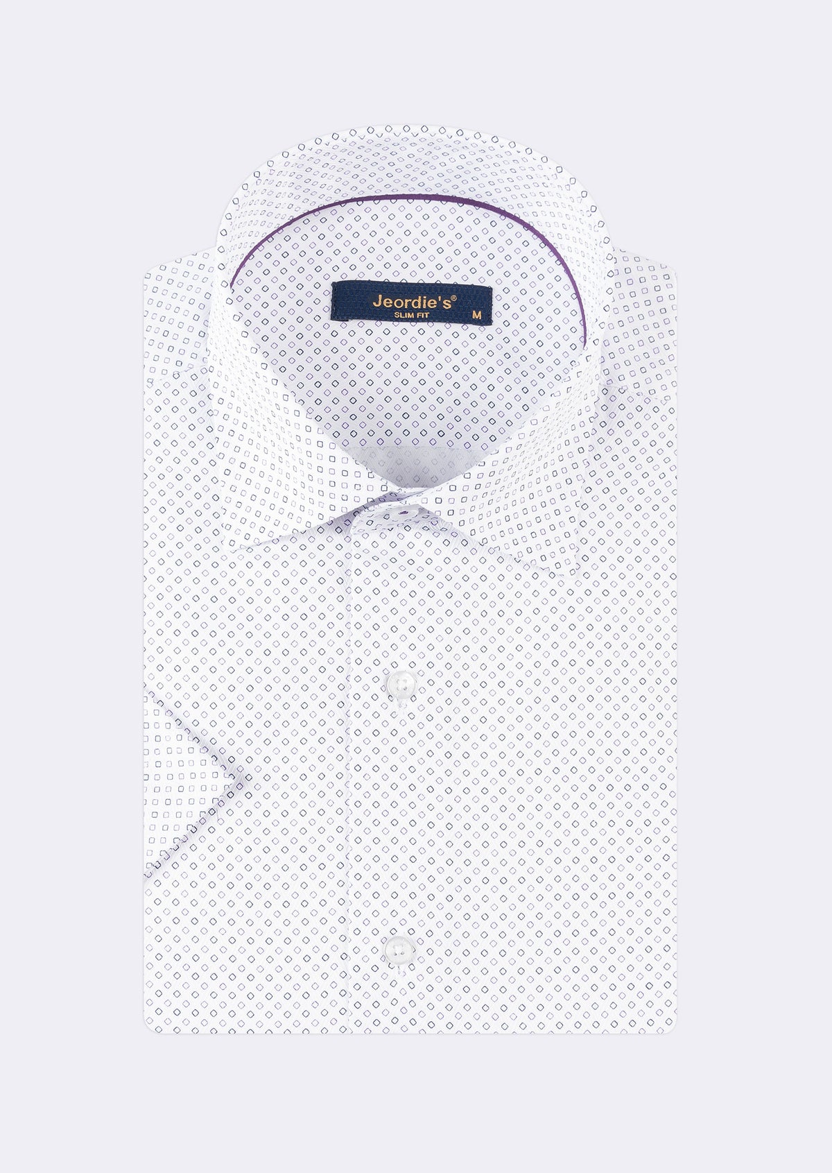 White - Lilac Short Sleeve Shirt