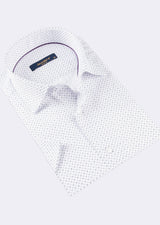 White - Lilac Short Sleeve Shirt