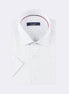 White - Navy Short Sleeve Shirt