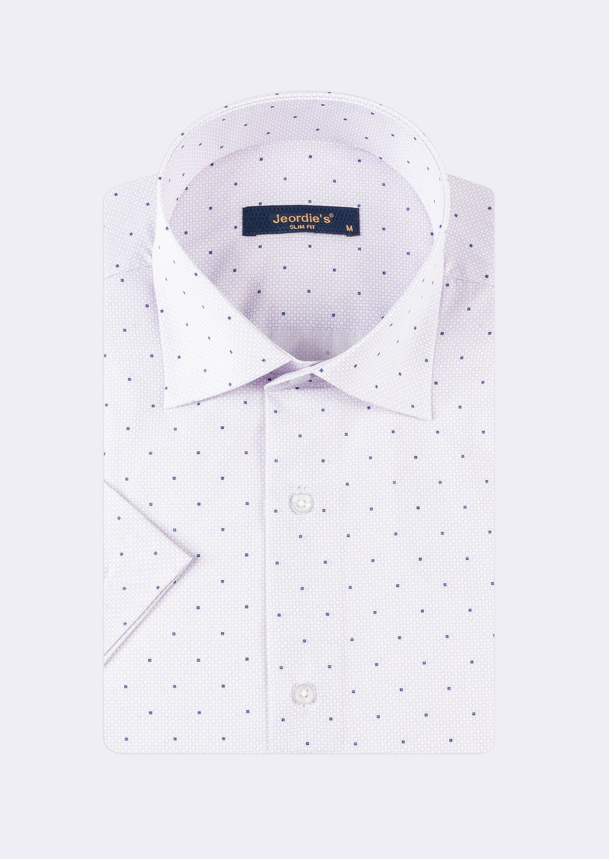 Lilac - Navy Short Sleeve Shirt