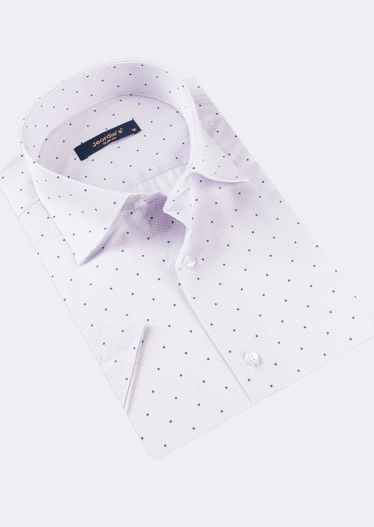 Lilac - Navy Short Sleeve Shirt