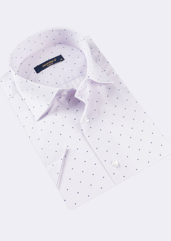 Lilac - Navy Short Sleeve Shirt