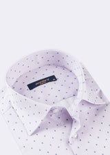 Lilac - Navy Short Sleeve Shirt