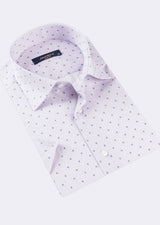 Lilac - Navy Short Sleeve Shirt