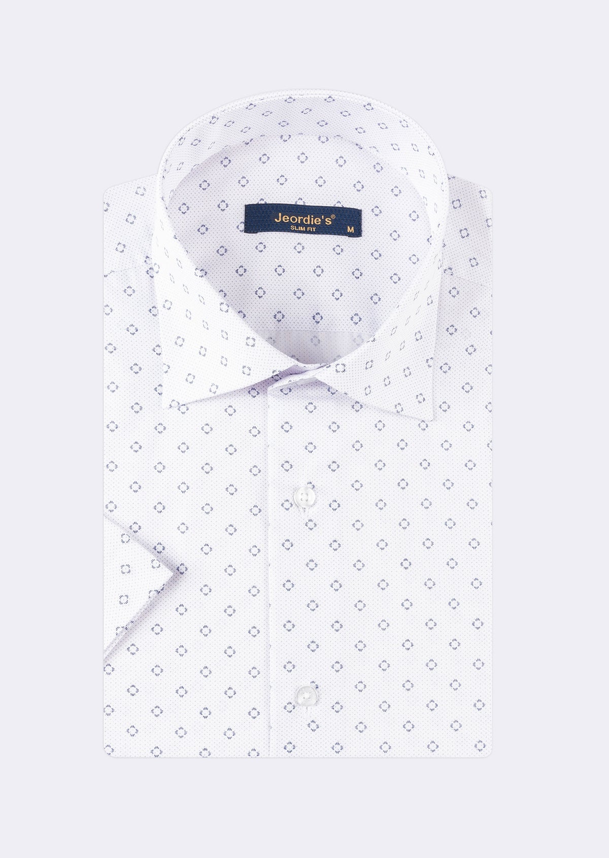 Lilac - Navy Short Sleeve Shirt
