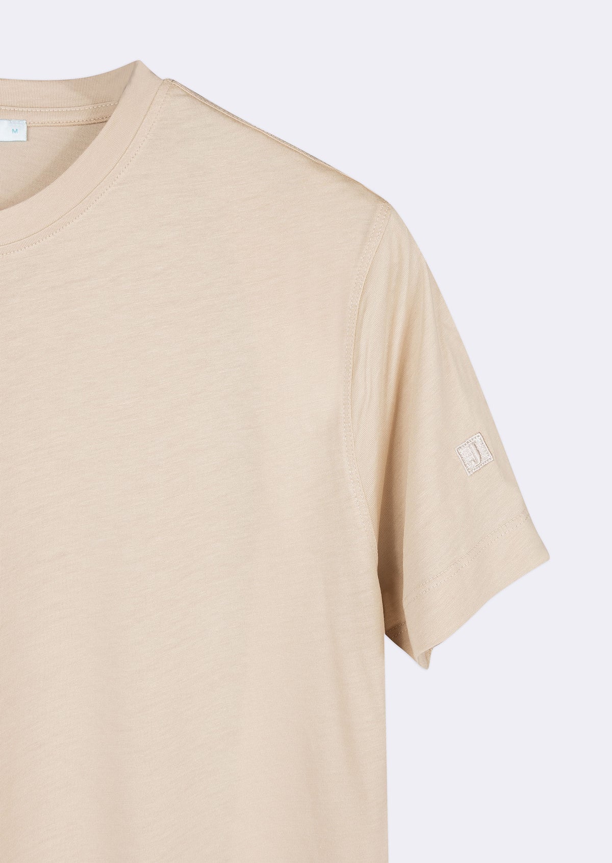 Beige Crew Neck T-shirt
