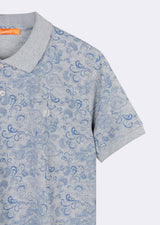Grey Melange Polo T-Shirt