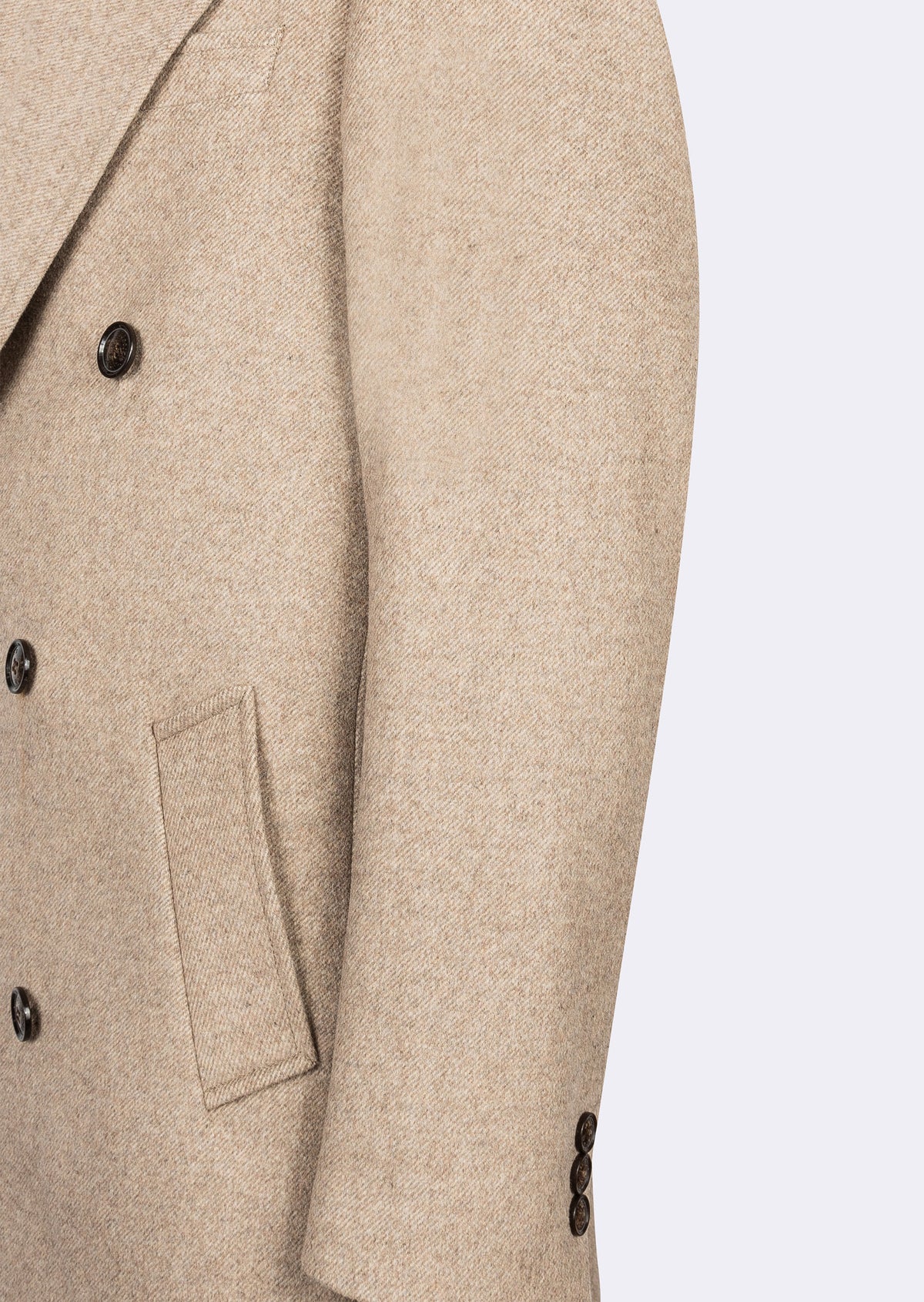 Beige Wool Coat