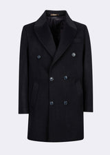 Navy Wool Coat