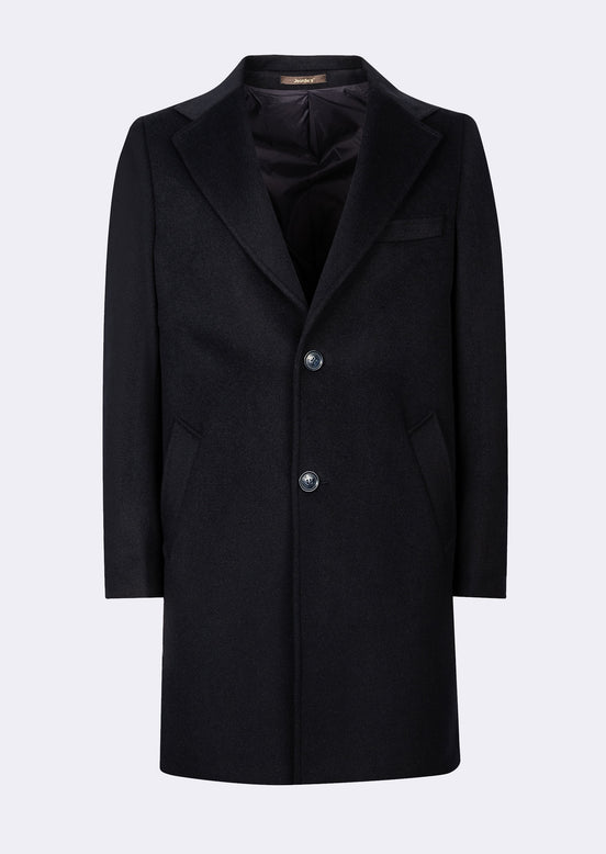 Navy Wool Coat