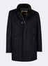 Navy Wool Coat