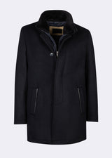 Navy Wool Coat