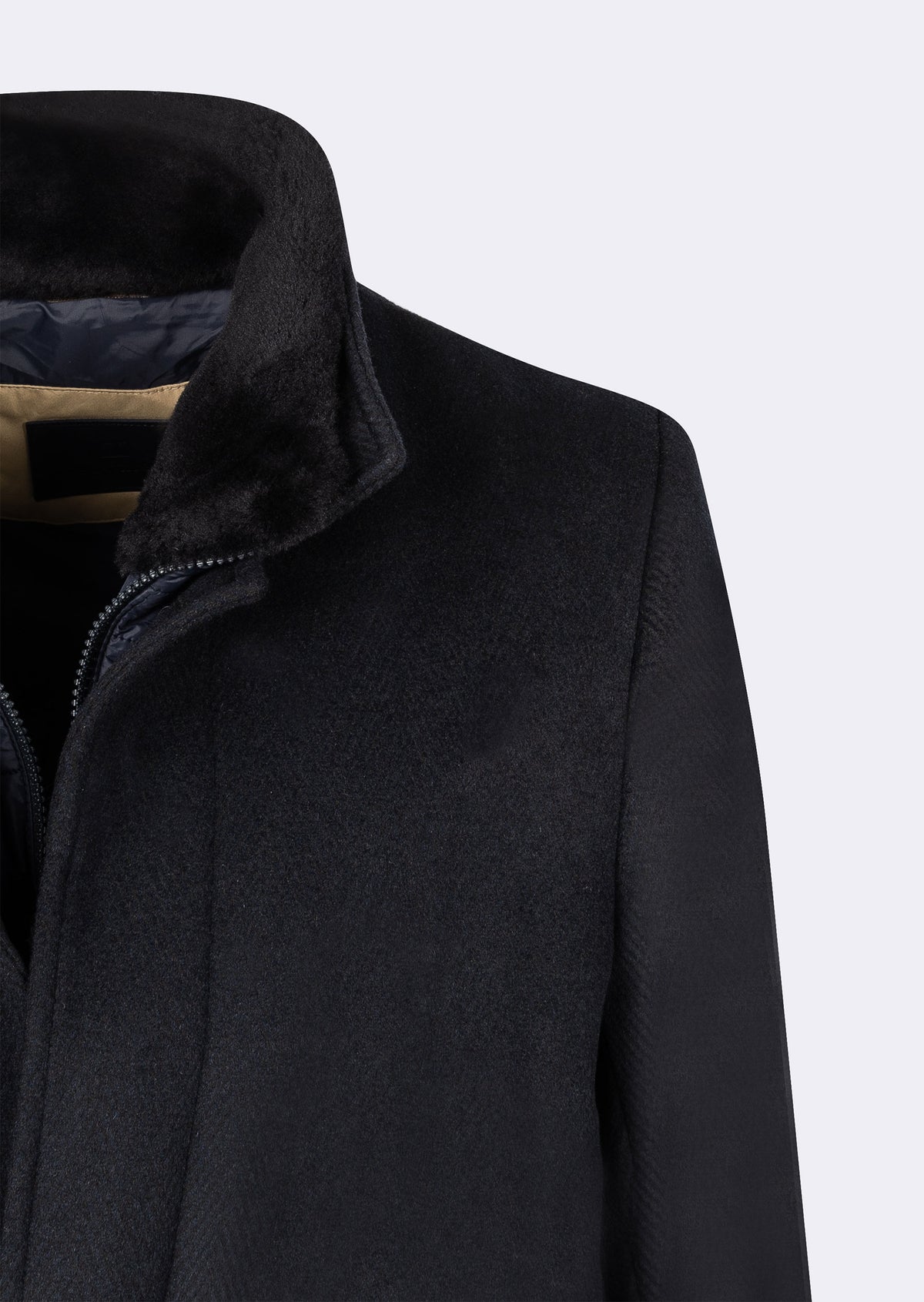 Navy Wool Coat