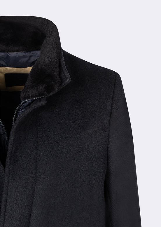 Navy Wool Coat