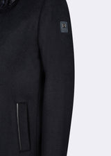 Navy Wool Coat
