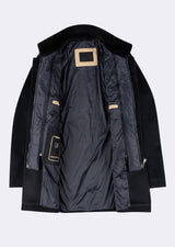 Navy Wool Coat