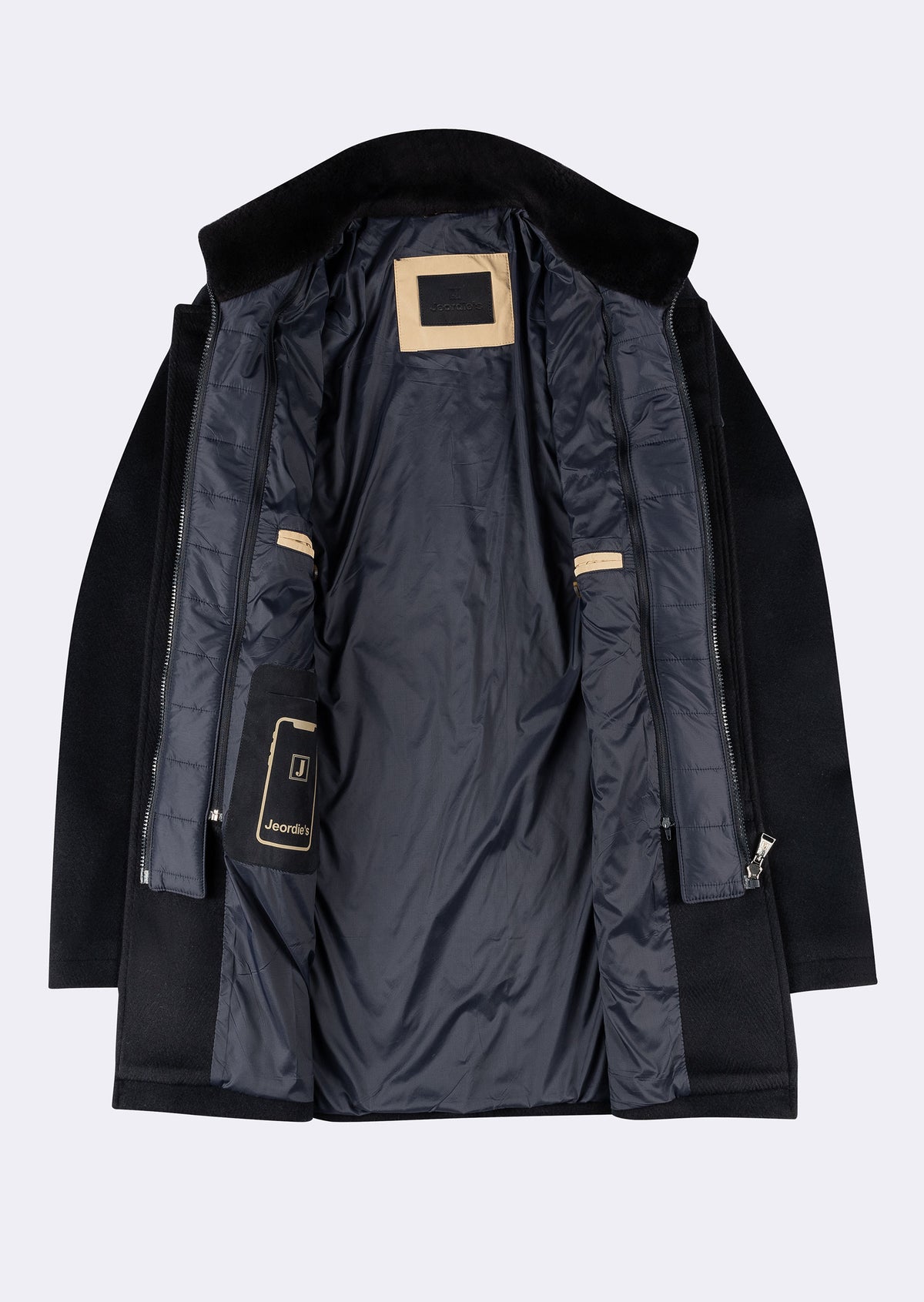Navy Wool Coat