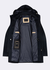 Navy Wool Coat