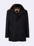 Navy Wool Coat