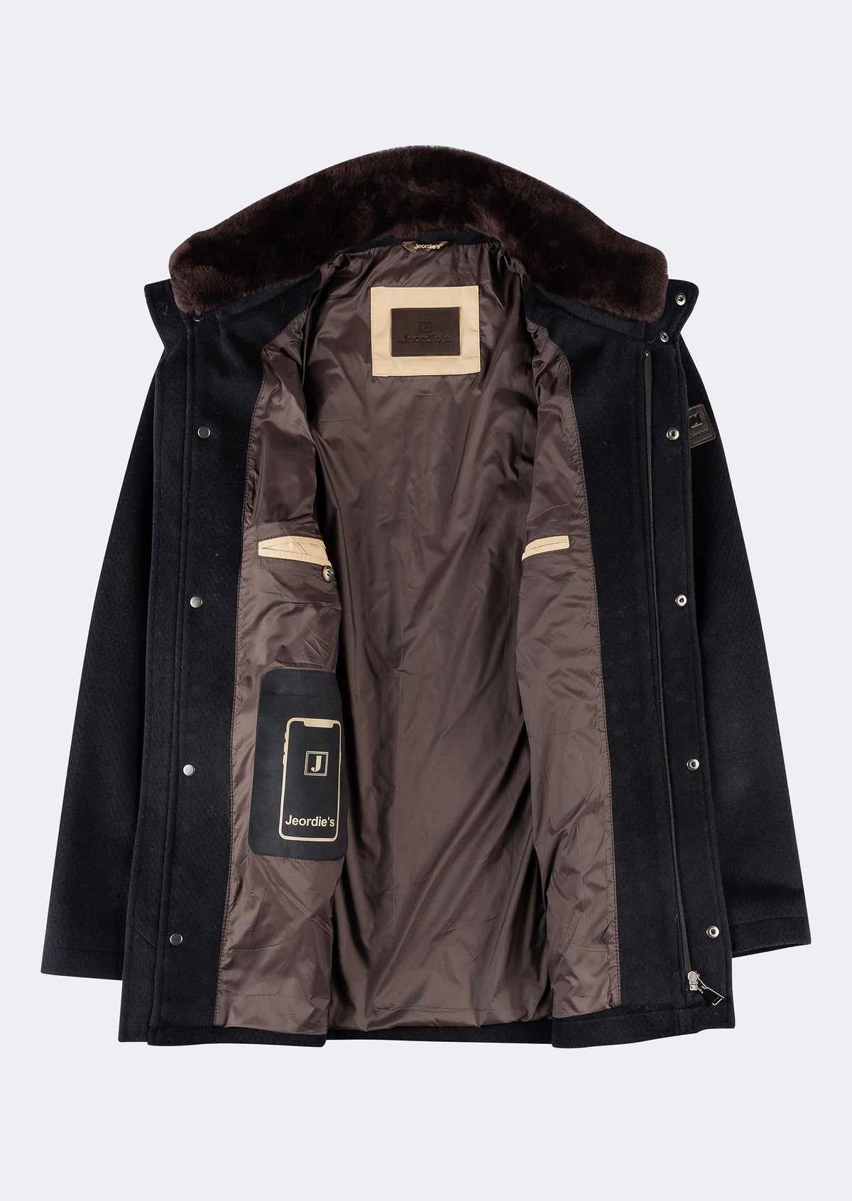 Navy Wool Coat