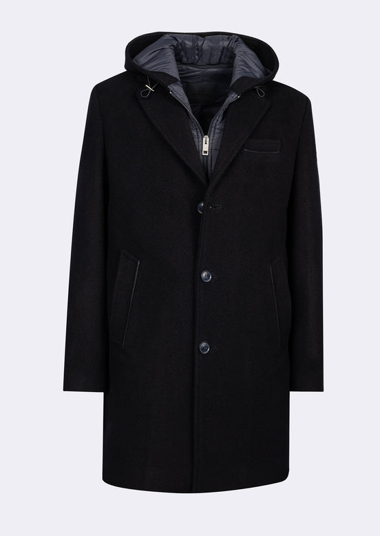 Navy Wool Coat