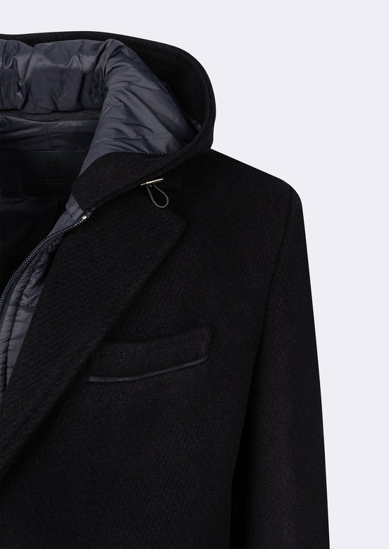 Navy Wool Coat