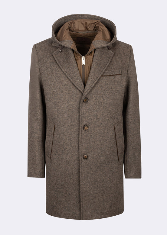 Dark Beige Wool Coat