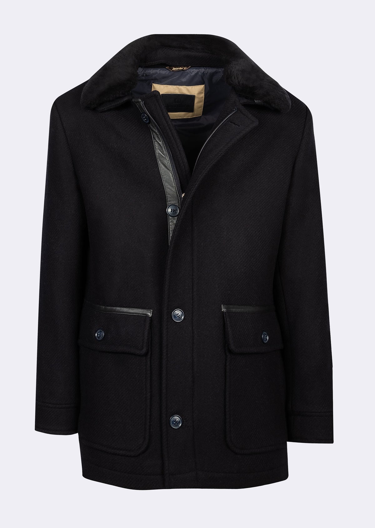 Navy Wool Coat