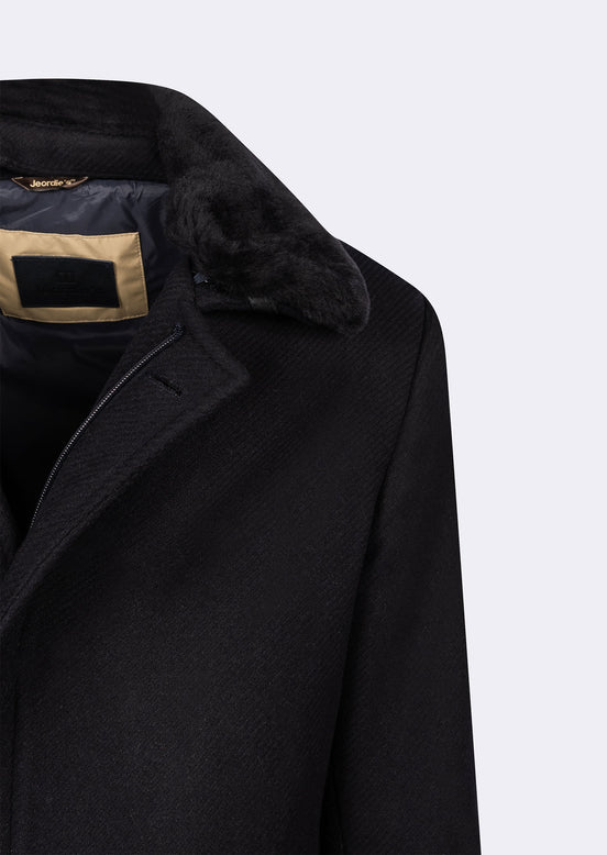 Navy Wool Coat