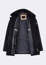 Navy Wool Coat