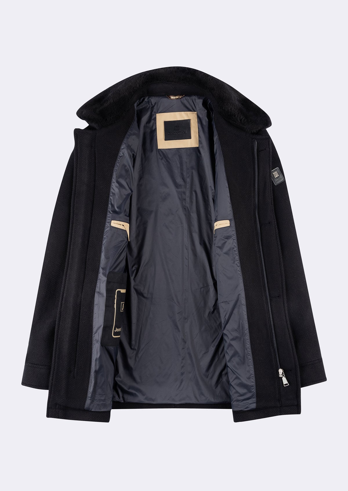 Navy Wool Coat