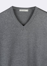 Dark Grey Melange Knitwear